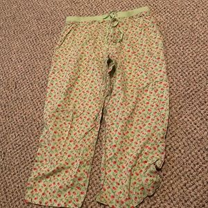 Cherry capri pajama pants